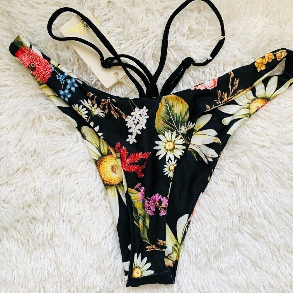 Agua Bendita Womens Egle Moss Bikini Reversible Bottom Large - Picture 9 of 12